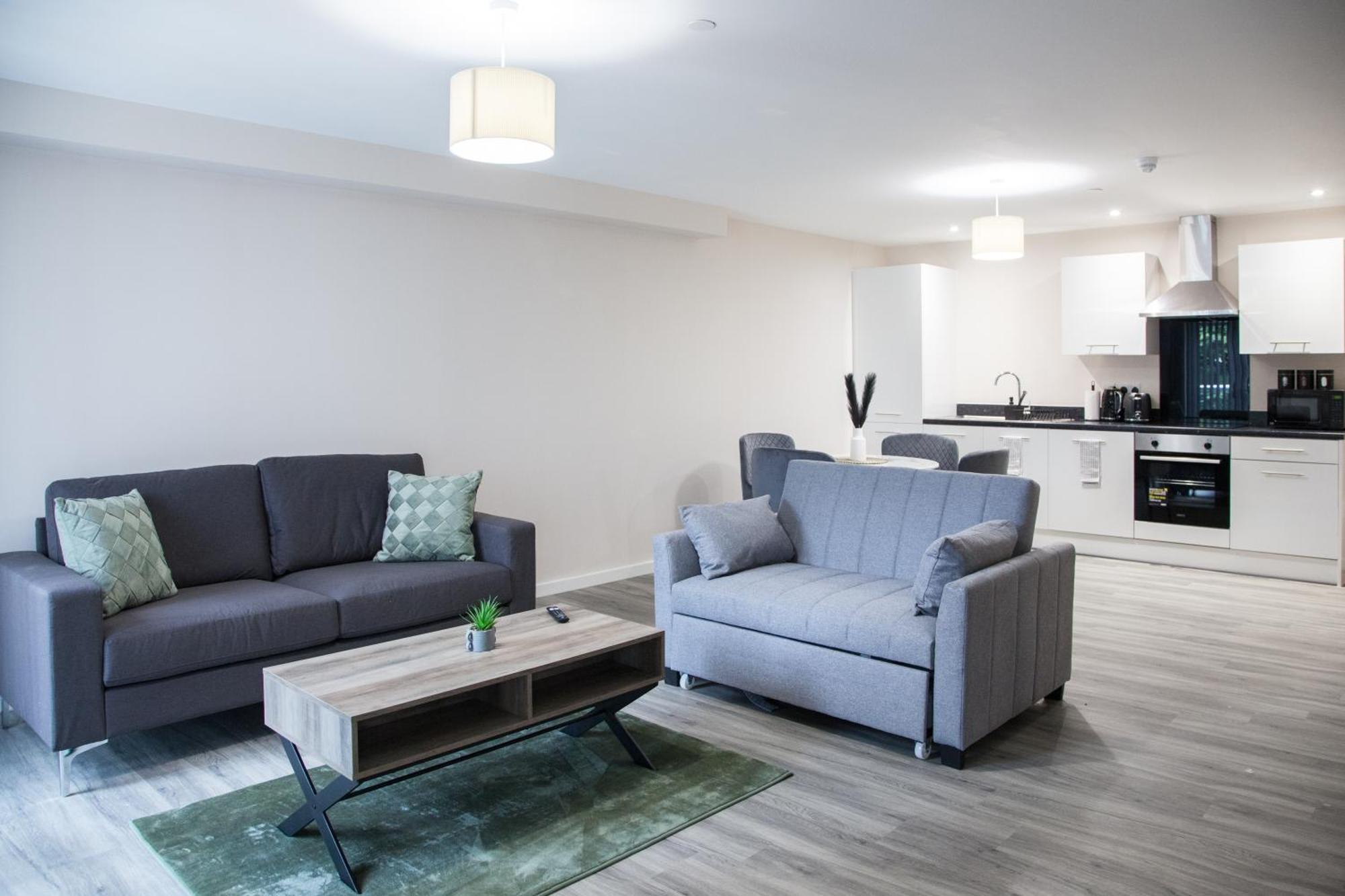 Modern 2Bd Apartment In Manchester City Экстерьер фото